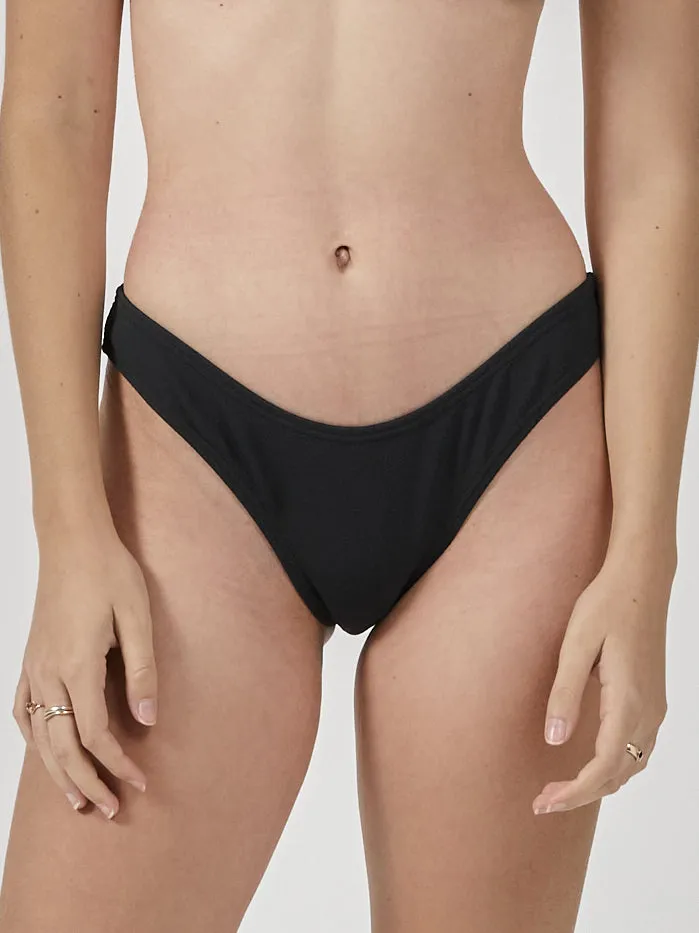Womens Adira Bikini Bottom Black Thrills Swim