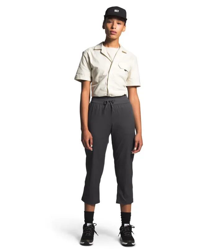 Womens Aphrodite Motion Capri Graphite Grey The North Face Pants