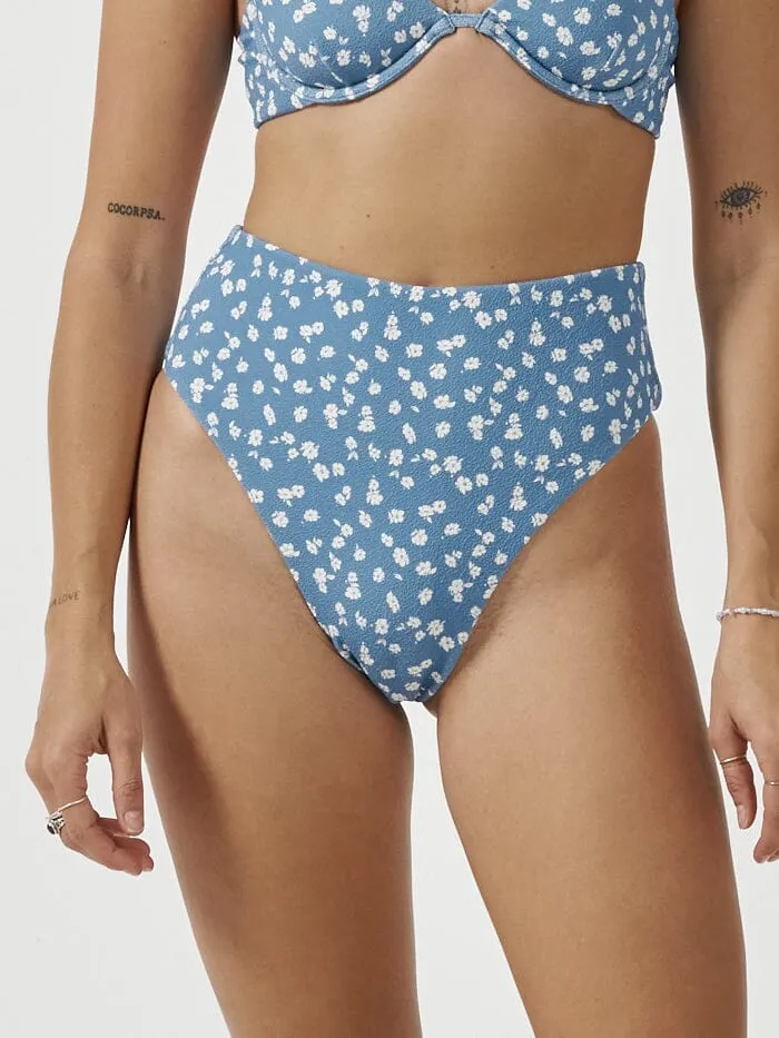 Womens Aster High Cut Bikini Bottom Powder Blue Thrills Swim