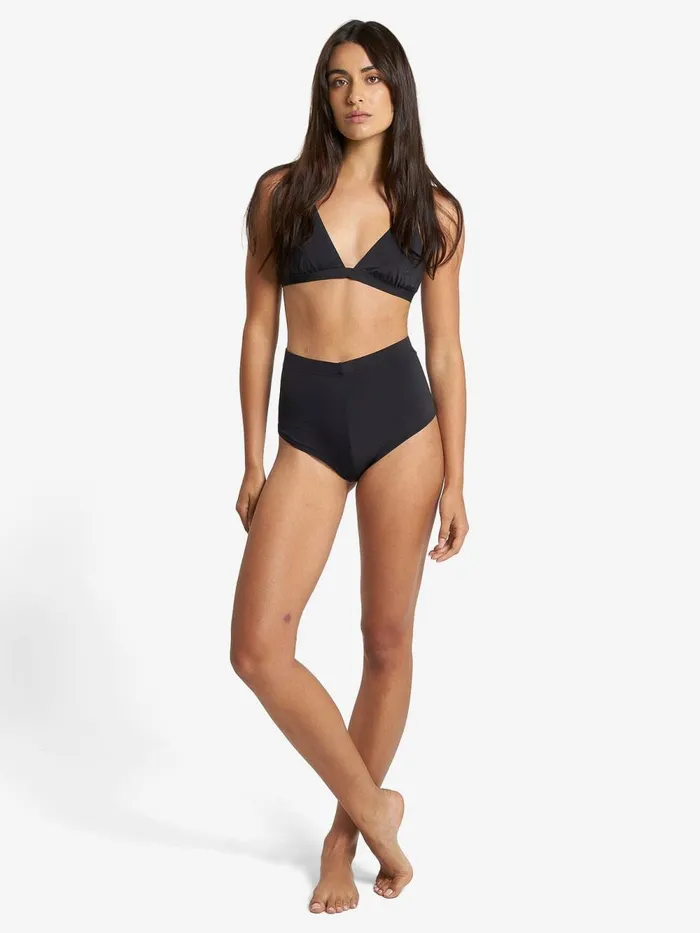 Womens Boy Leg Bikini Bottom Black Thrills Swim