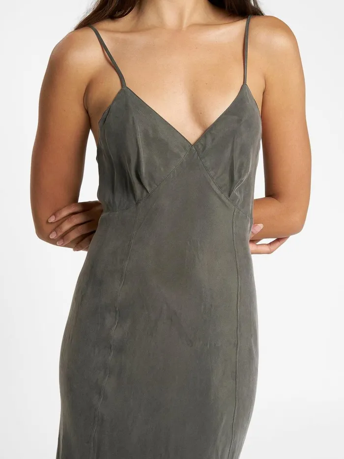 Womens Chelsea Full Length Slip Dress Truffle Thrills Dresses