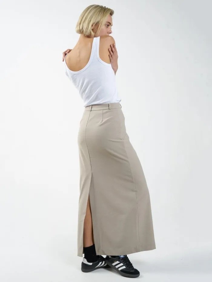 Womens Column Suiting Skirt Stone Thrills Skirts