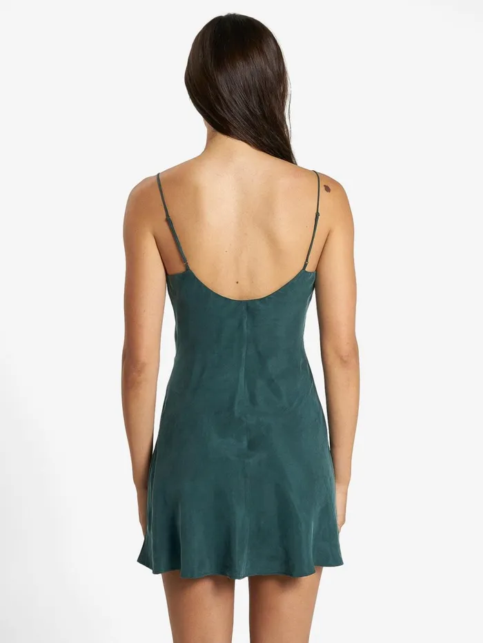 Womens Fairmont Mini Slip Dress Jasper Green Thrills Dresses