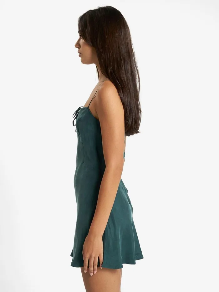 Womens Fairmont Mini Slip Dress Jasper Green Thrills Dresses