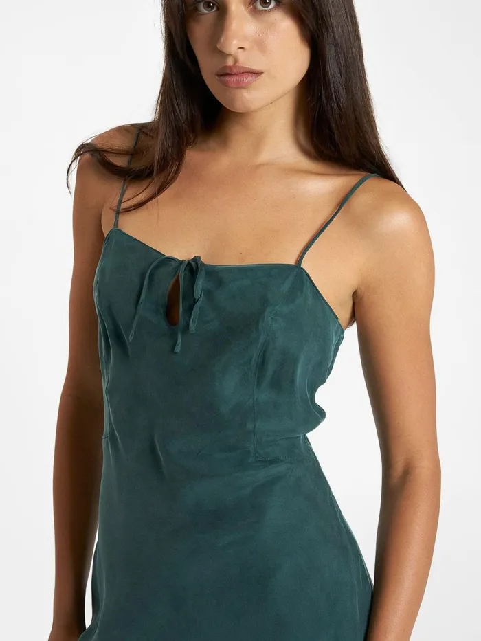 Womens Fairmont Mini Slip Dress Jasper Green Thrills Dresses