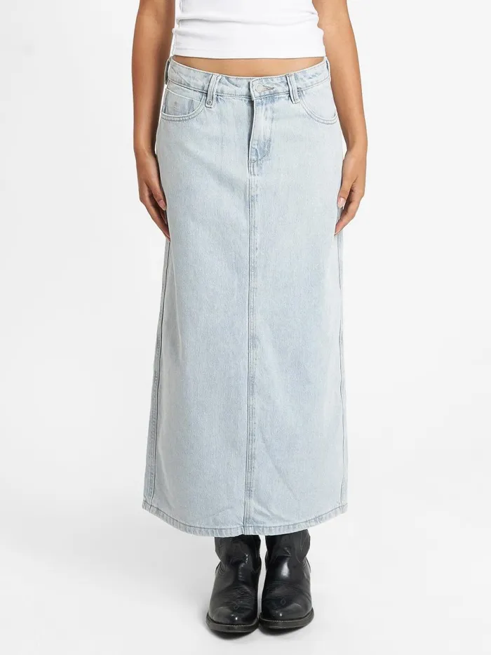 Womens Frankie Skirt Faded Dust Blue Thrills Skirts
