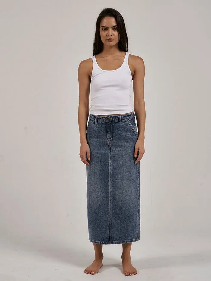 Womens Frankie Skirt Weathered Blue Thrills Skirts