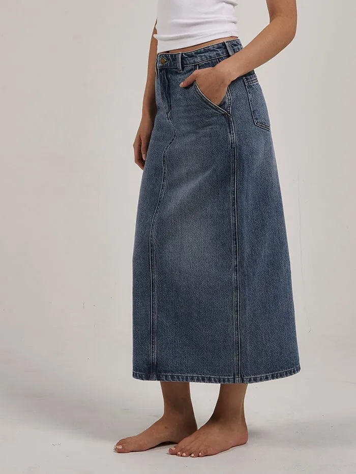 Womens Frankie Skirt Weathered Blue Thrills Skirts