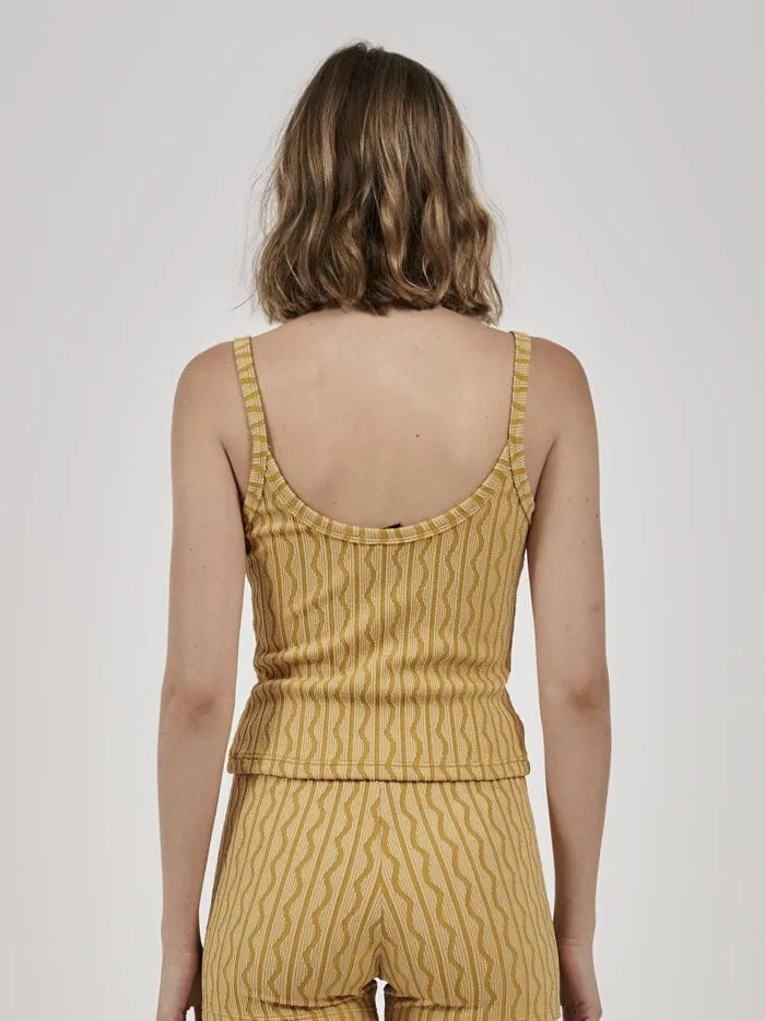 Womens Gravitation Tank Mineral Yellow Thrills Tops and Tees
