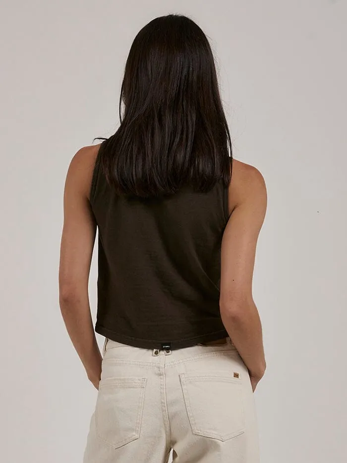 Womens Hemp Boat Neck Tank Tarmac Thrills Tops and Tees