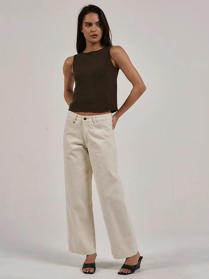 Womens Hemp Boat Neck Tank Tarmac Thrills Tops and Tees