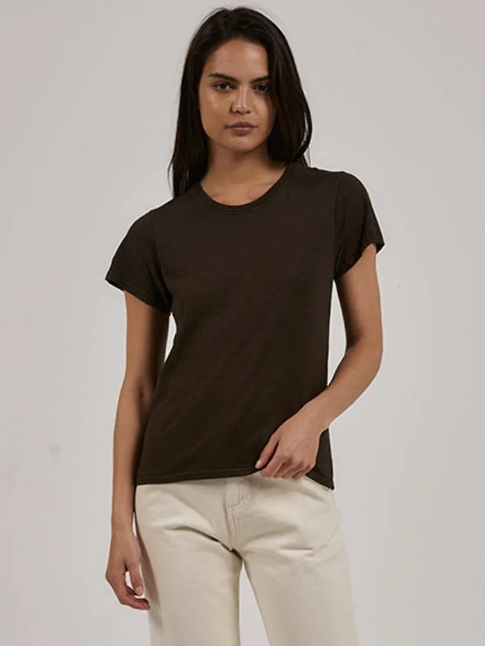 Womens Hemp Everyday Tee Tarmac Thrills Tops and Tees