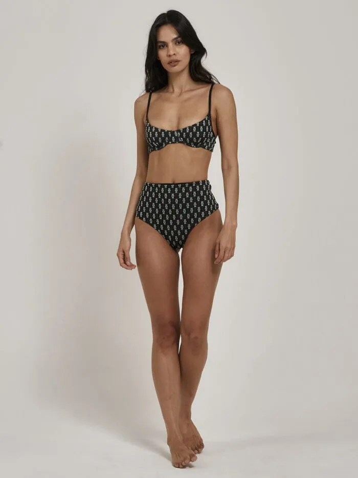 Womens Jasmine Underwire Bikini Top Black Thrills Swim