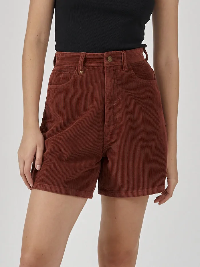 Womens Koko Cord Short Burnt Henna Thrills Shorts