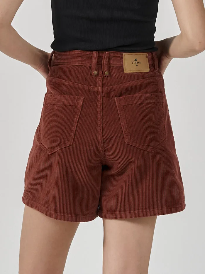 Womens Koko Cord Short Burnt Henna Thrills Shorts