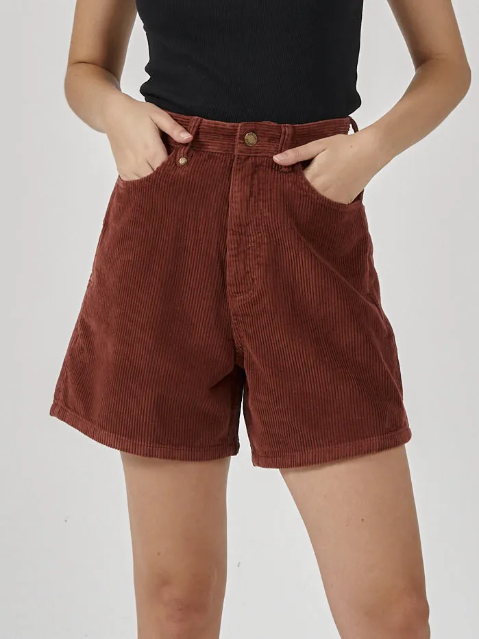 Womens Koko Cord Short Burnt Henna Thrills Shorts