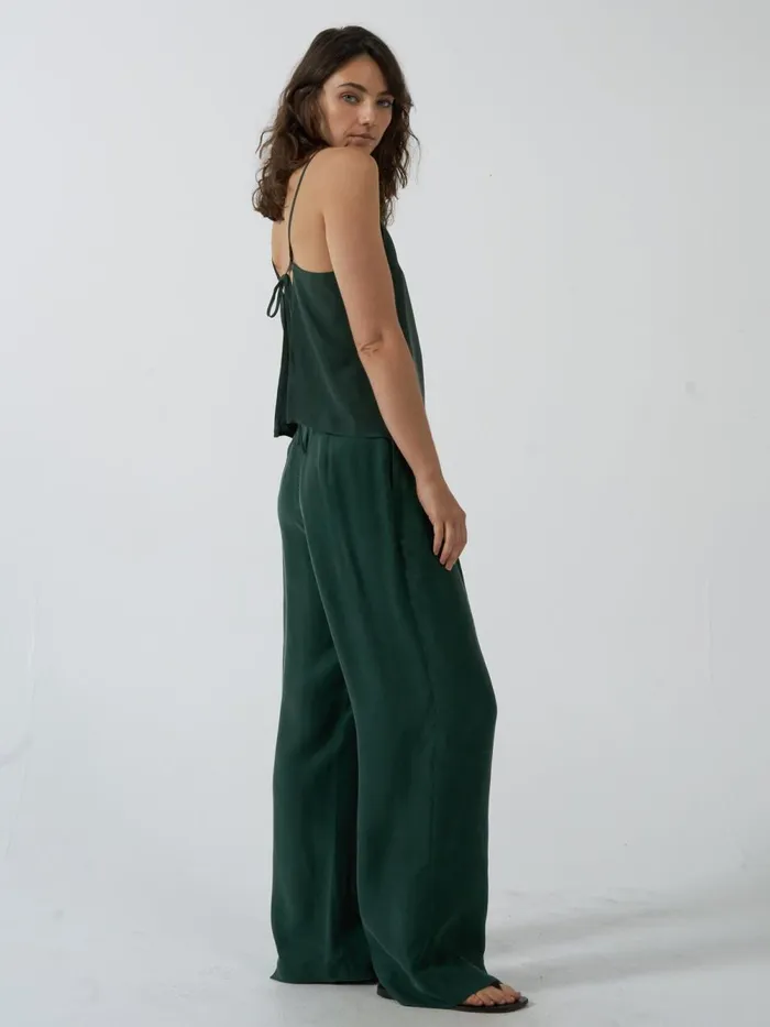 Womens Manhatten Camisole Deep Emerald Thrills Tops and Tees