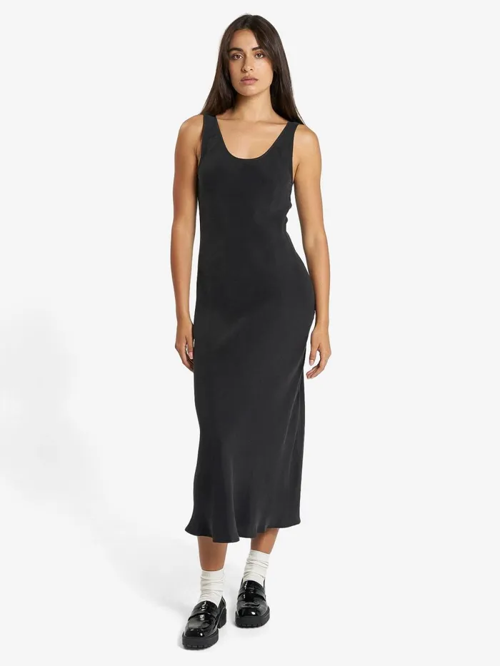 Womens Nerissa Slip Dress Antique Black Thrills Dresses