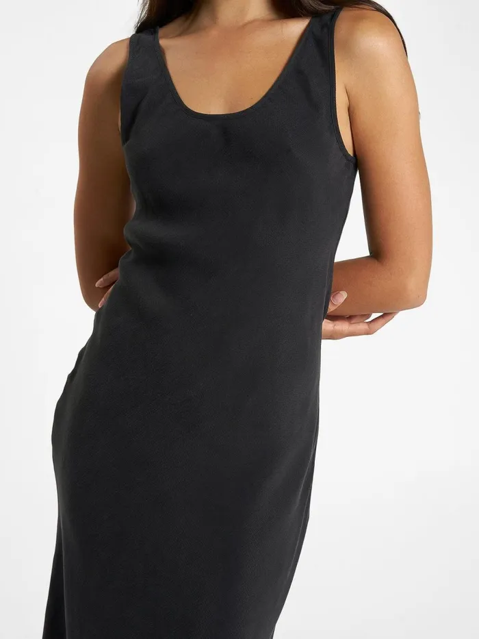 Womens Nerissa Slip Dress Antique Black Thrills Dresses
