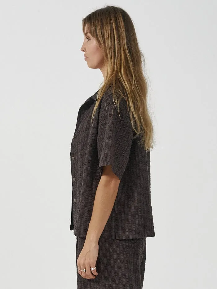Womens Paradise Code Bowling Shirt Java Thrills Tops and Tees