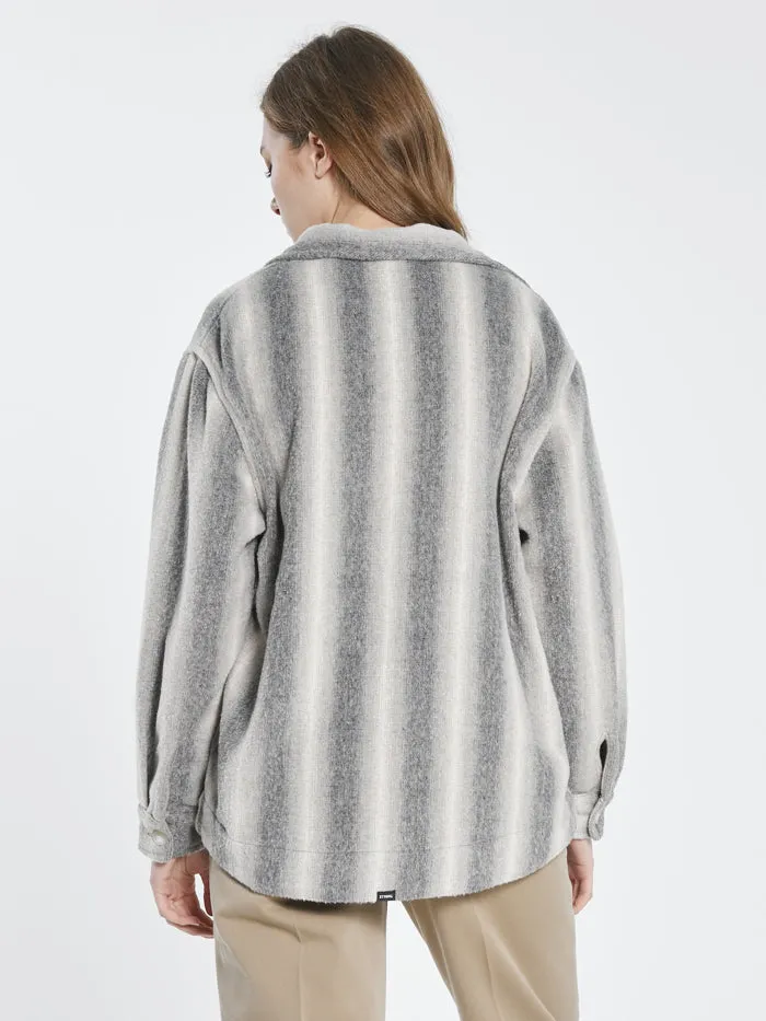 Womens Prairie Overshirt Grey Thrills Tops and Tees