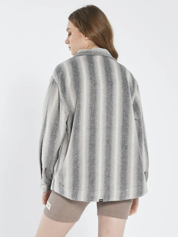 Womens Prairie Overshirt Grey Thrills Tops and Tees