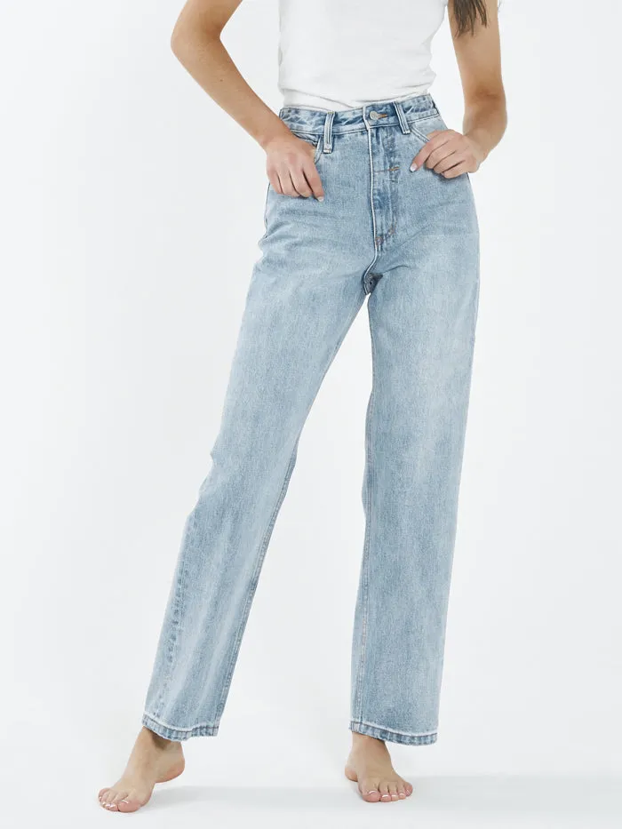 Womens Pulp Jean Dust Blue Thrills High Waisted Jeans
