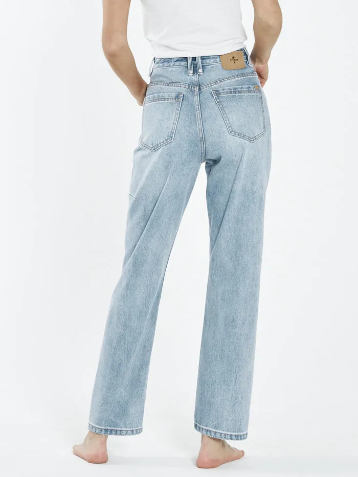 Womens Pulp Jean Dust Blue Thrills High Waisted Jeans