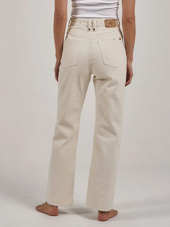 Womens Pulp Jean Heritage White Thrills High Waisted Jeans
