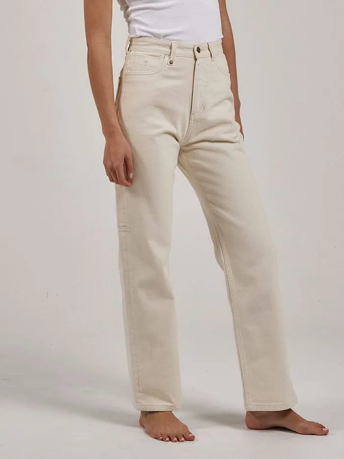 Womens Pulp Jean Heritage White Thrills High Waisted Jeans