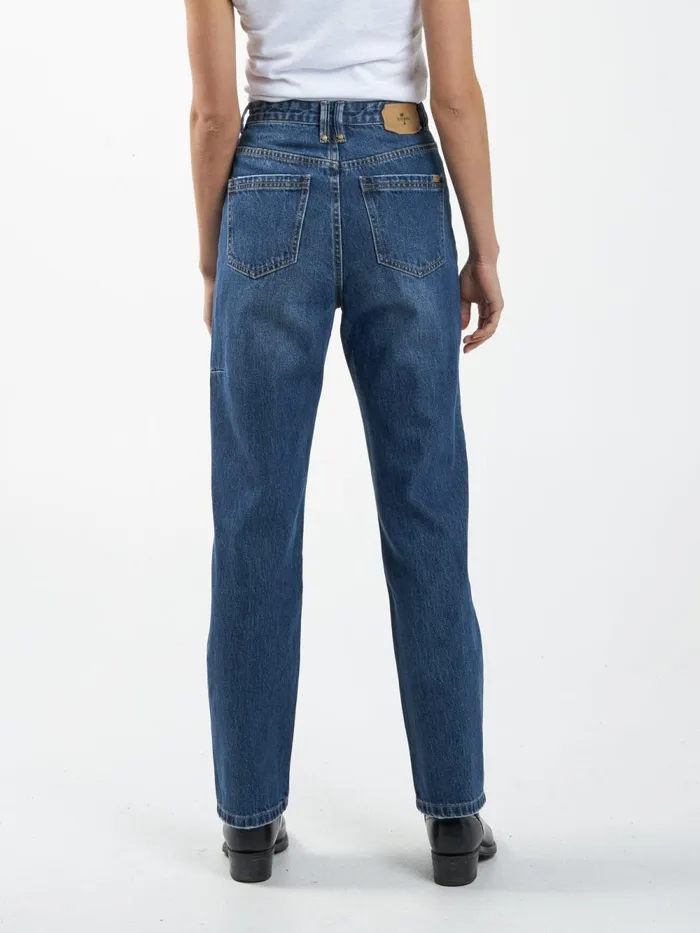 Womens Pulp Jean Roadhouse Blue Thrills High Waisted Jeans