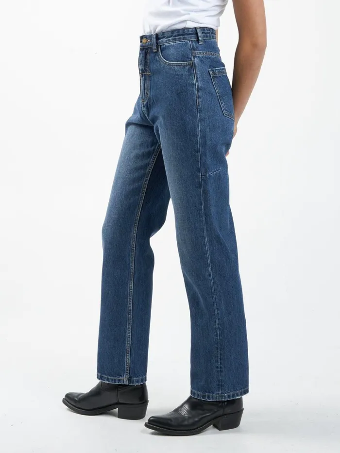 Womens Pulp Jean Roadhouse Blue Thrills High Waisted Jeans