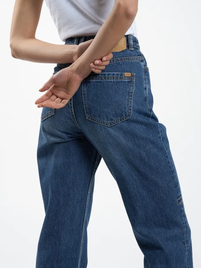 Womens Pulp Jean Roadhouse Blue Thrills High Waisted Jeans