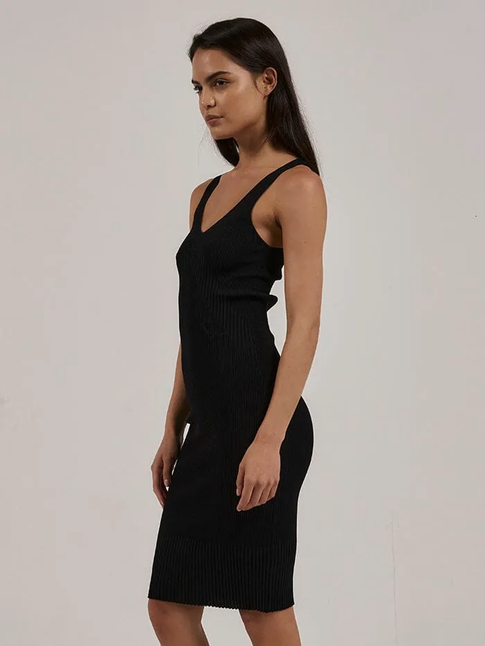 Womens Silvia Knit Dress Black Thrills Dresses