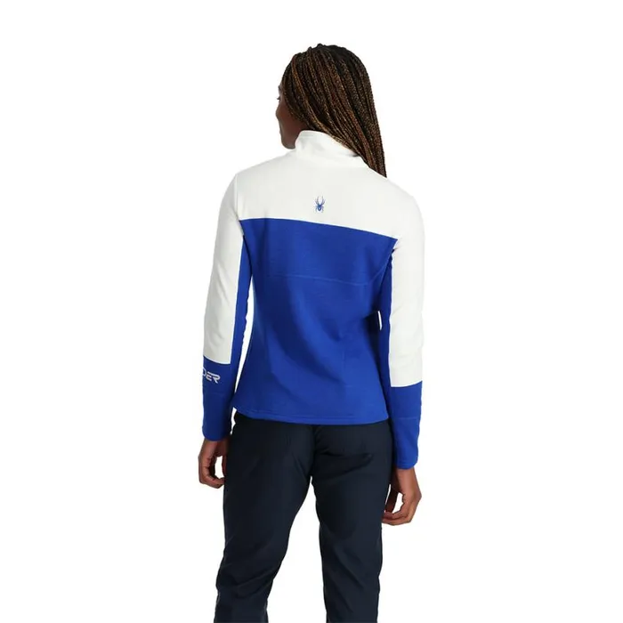 Womens Speed Half Zip Electric Blue Spyder Fleece