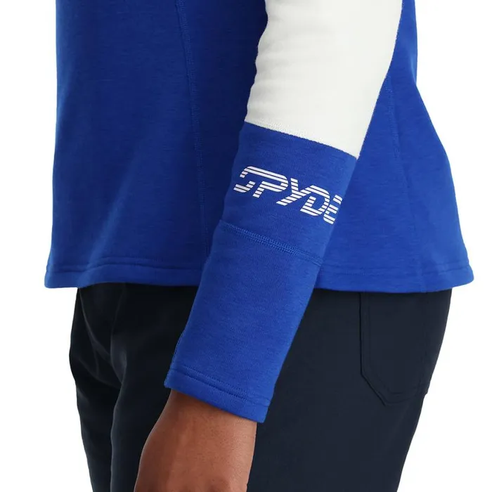 Womens Speed Half Zip Electric Blue Spyder Fleece