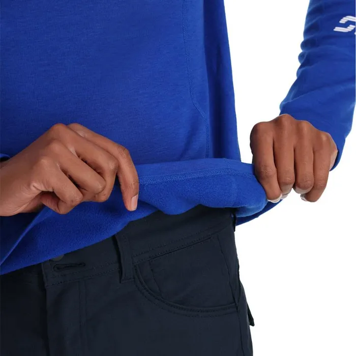 Womens Speed Half Zip Electric Blue Spyder Fleece