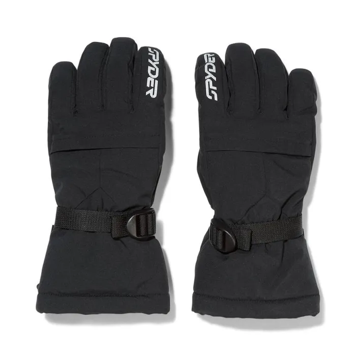 Womens Synthesis Black Spyder Gloves