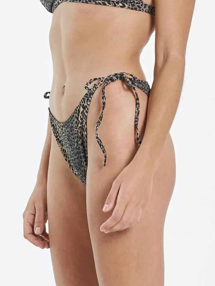 Womens Wayward String Bikini Bottom Black Thrills Swim