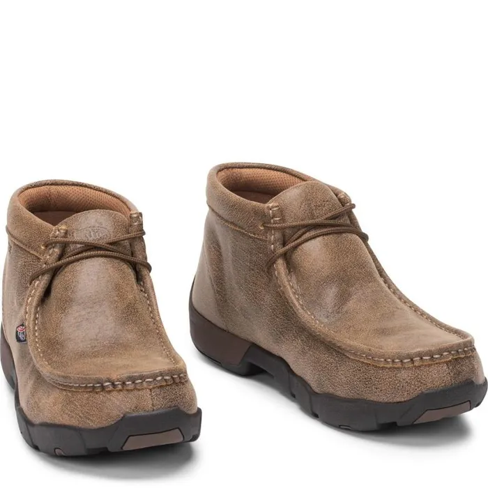 Work Men Justin Boots Cappie Steel Toe Work Shoe Tan Bomber 040tan041