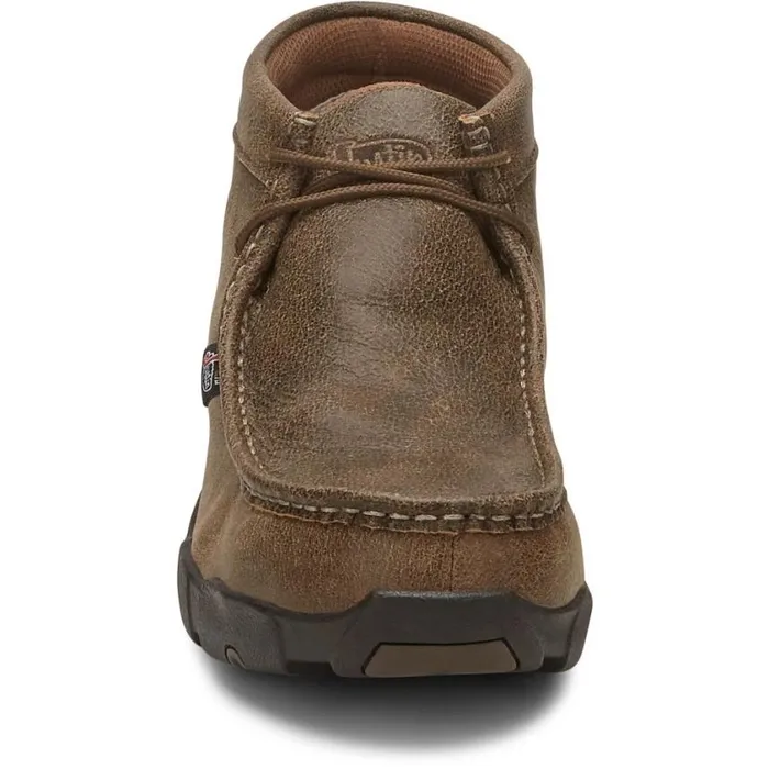 Work Men Justin Boots Cappie Steel Toe Work Shoe Tan Bomber 040tan041