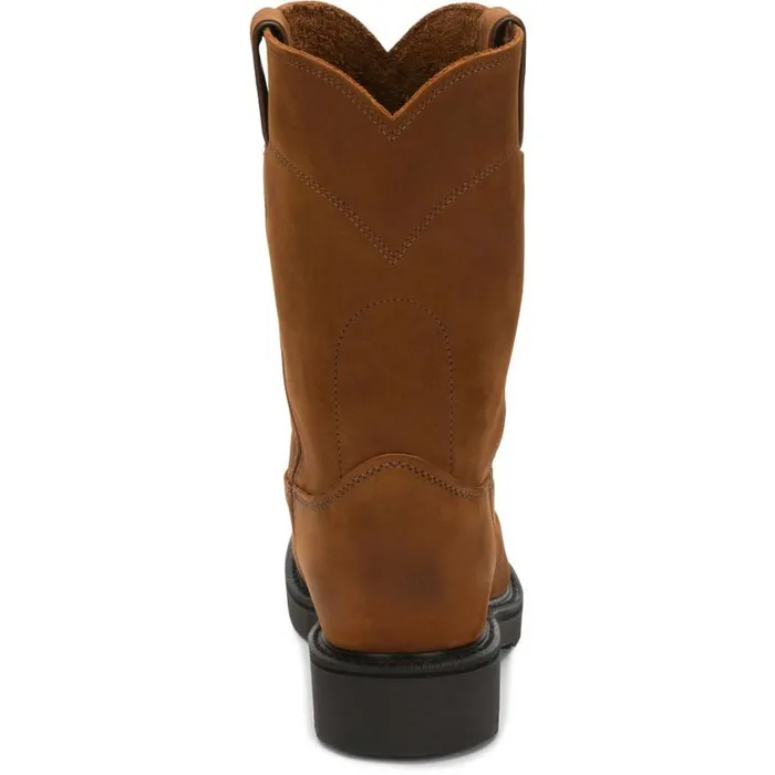 Work Men Justin Boots Conductor 10034 Work Boot Hazel Brown 040brown041