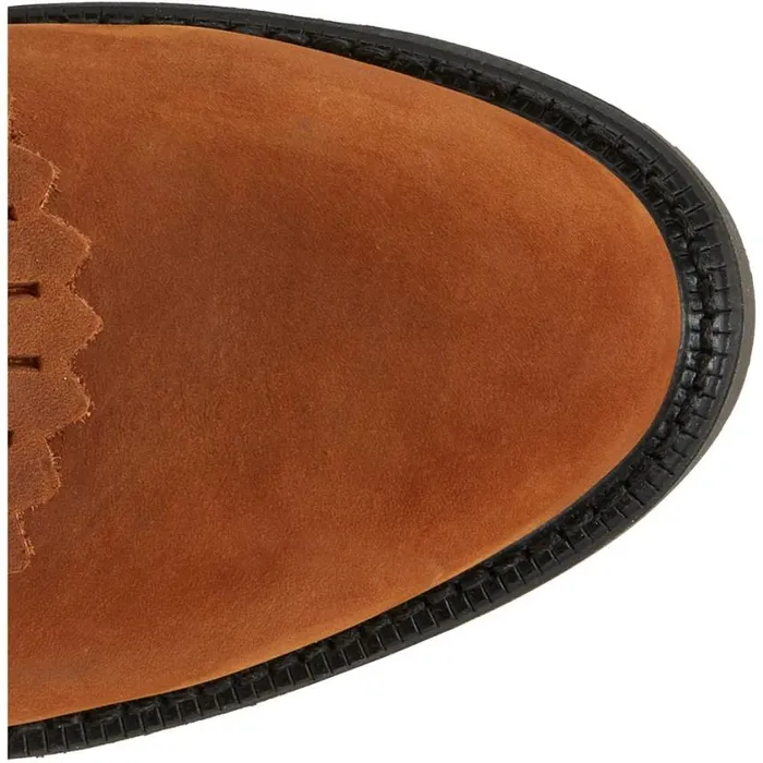 Work Men Justin Boots Conductor 8034 LaceUp Work Boot Hazel Brown 040brown041