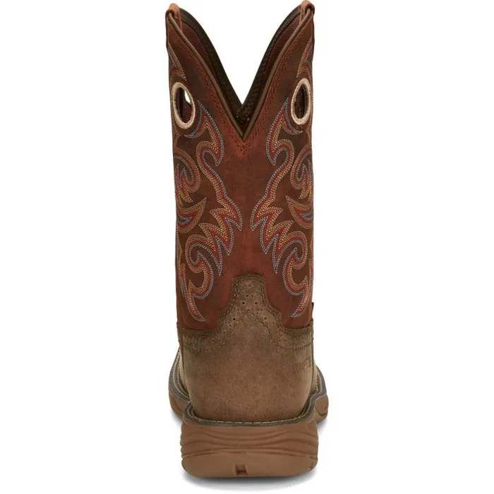 Work Men Justin Boots Rush 11034 Composite Toe Waterproof Work Boot Peanut Tan 040brown041
