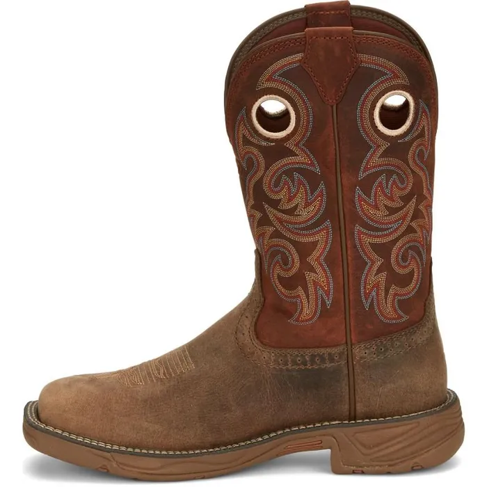 Work Men Justin Boots Rush 11034 Composite Toe Waterproof Work Boot Peanut Tan 040brown041
