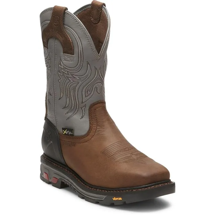 Work Men Justin Boots Tanker 11034 Steel Toe Work Boot Timber Brown 040brown041