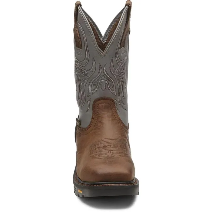 Work Men Justin Boots Tanker 11034 Steel Toe Work Boot Timber Brown 040brown041