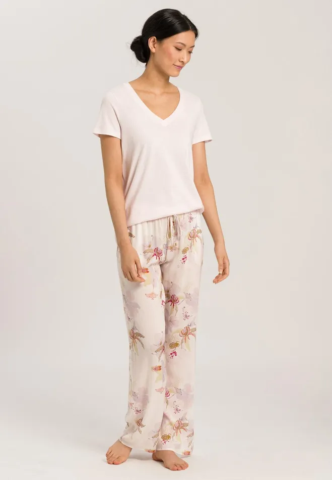 Woven Long Pant Bustling Garden Women HANRO Pajama Bottoms