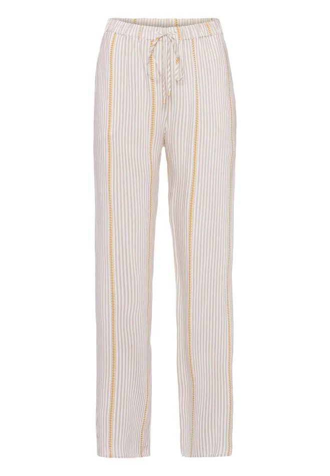 Woven Long Pant Safari Stripe Women HANRO Pajama Bottoms
