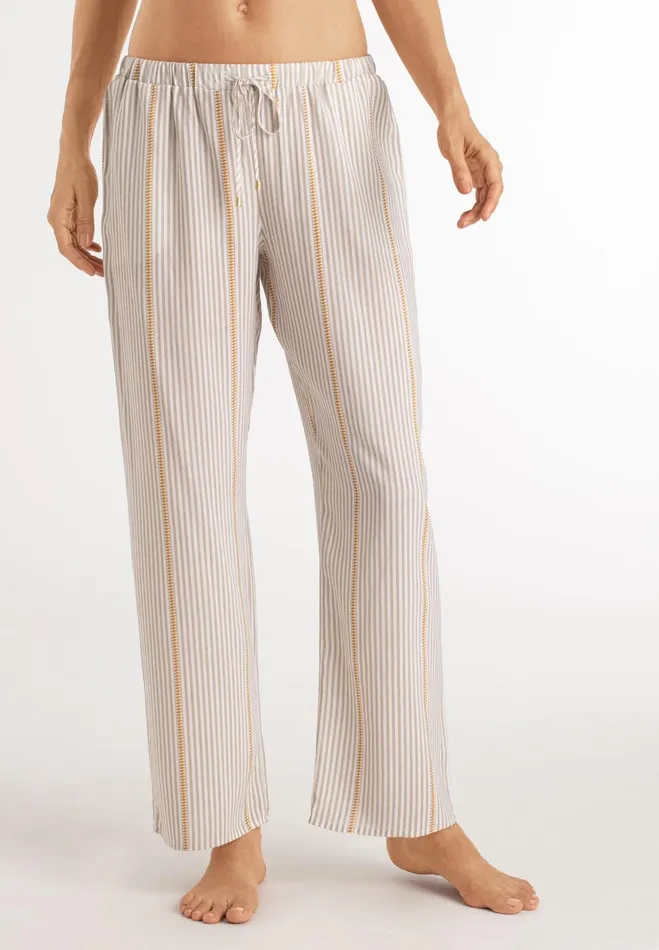 Woven Long Pant Safari Stripe Women HANRO Pajama Bottoms